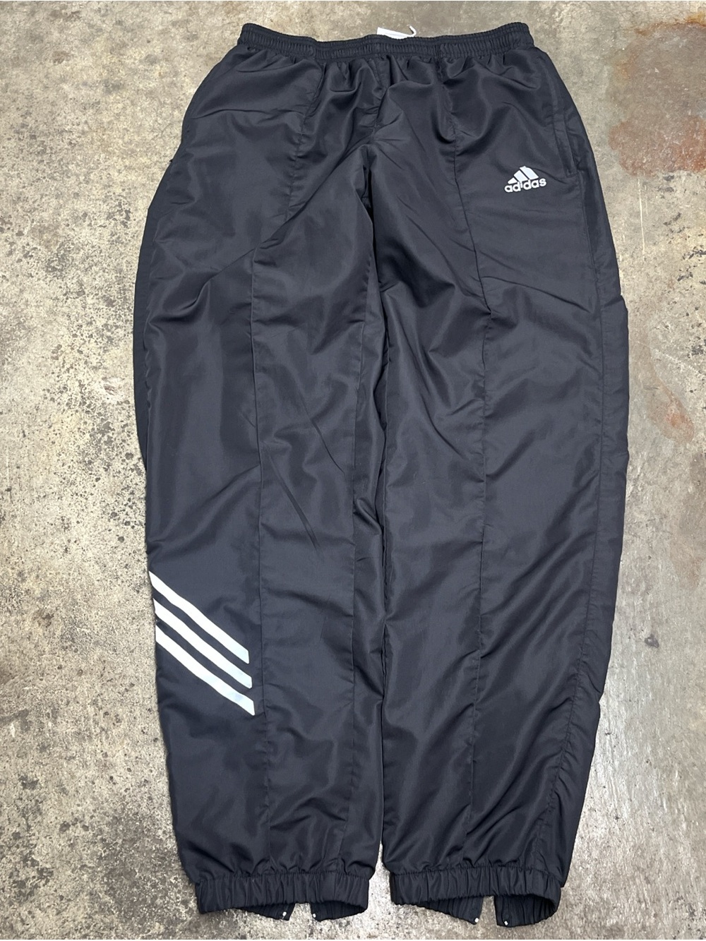 Vintage Adidas Joggers Men’s Extra Large Black Lightweight Breathable Soccer 90